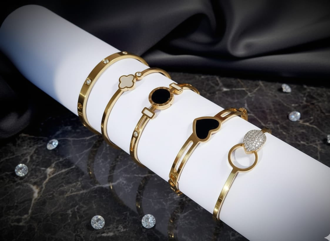 Luxury Pieces Stainless Steel Bangle