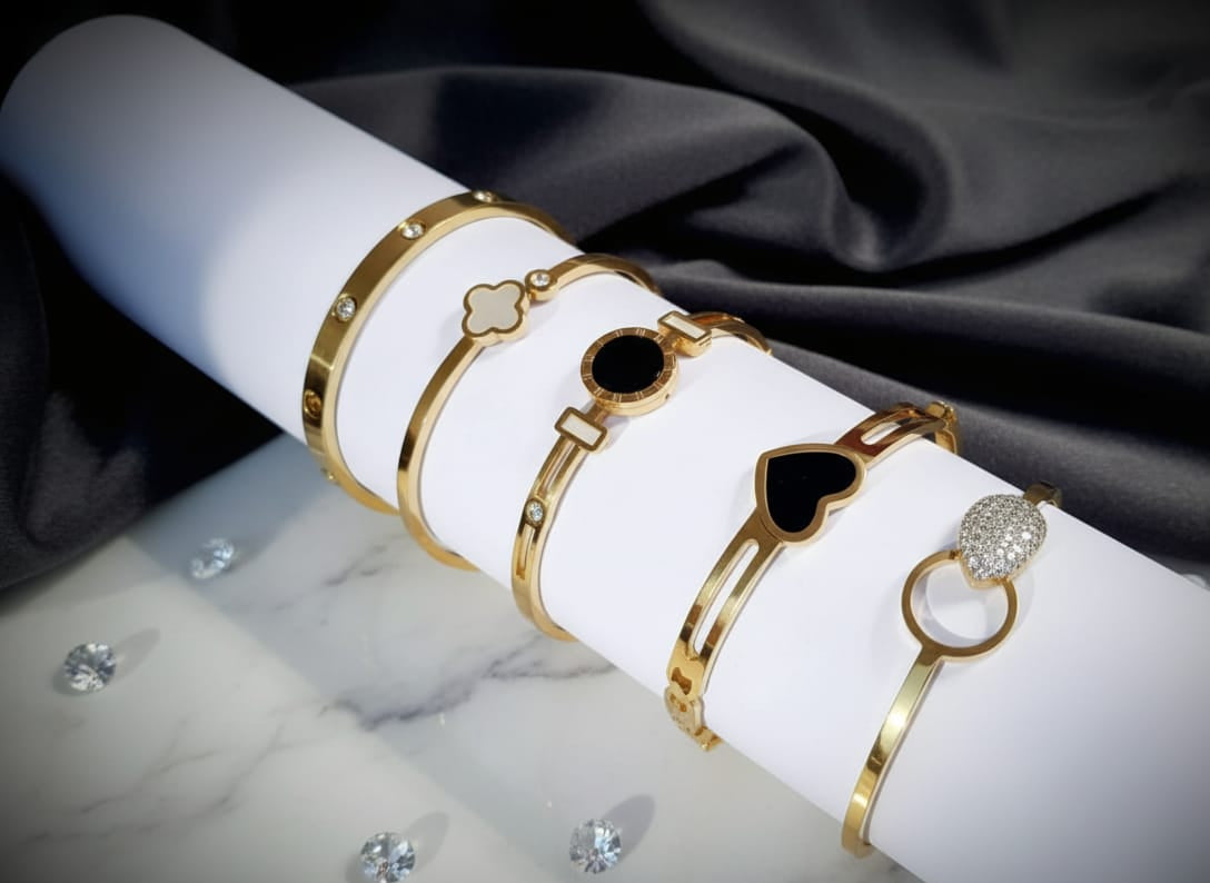 Luxury Pieces Stainless Steel Bangle